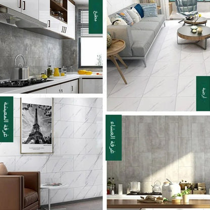 بديل الرخام عالي الجودة – 8 قطع بمقاس 30×60 سم