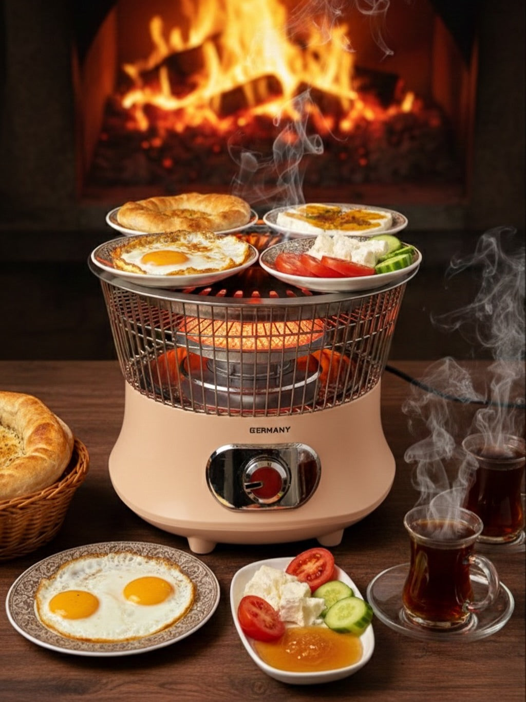 جهاز التدفئة والطهي الذكي لمنزل دافئ ومريح