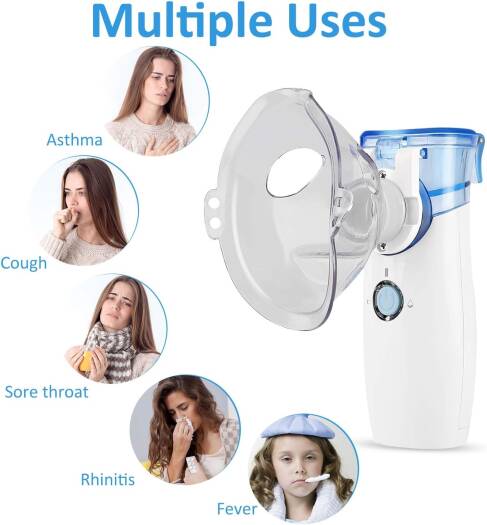 جهاز تبخير منزلي مدمج للعناية بالتنفس للكبار والصغار