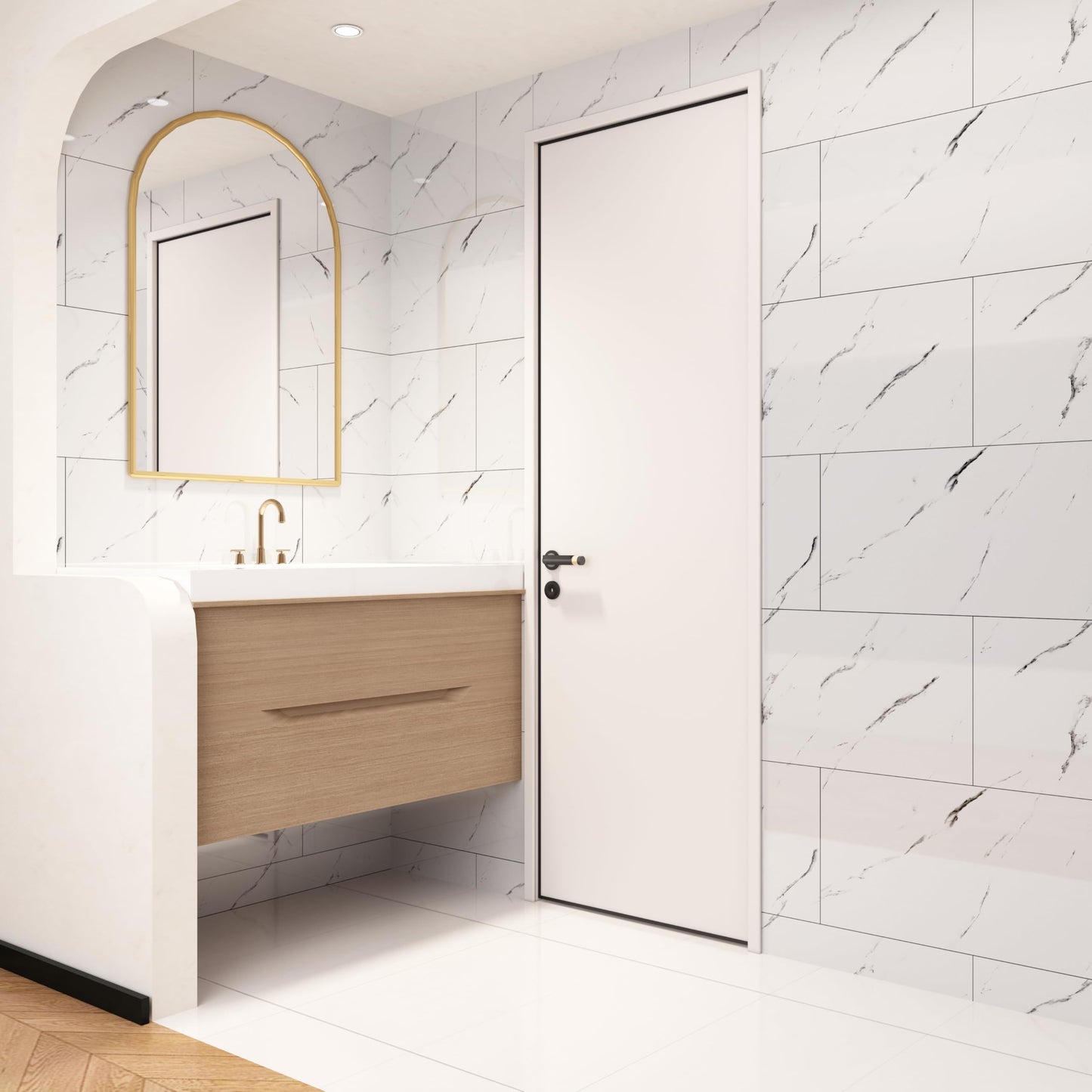 بديل الرخام عالي الجودة – 8 قطع بمقاس 30×60 سم